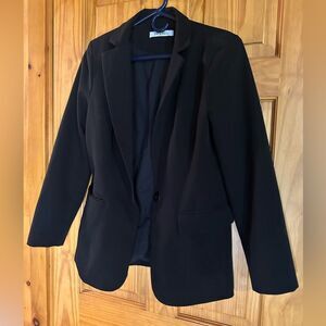 Cicy Bell Womens Casual Blazer Open Front Long Sleeve Work Office Blazer